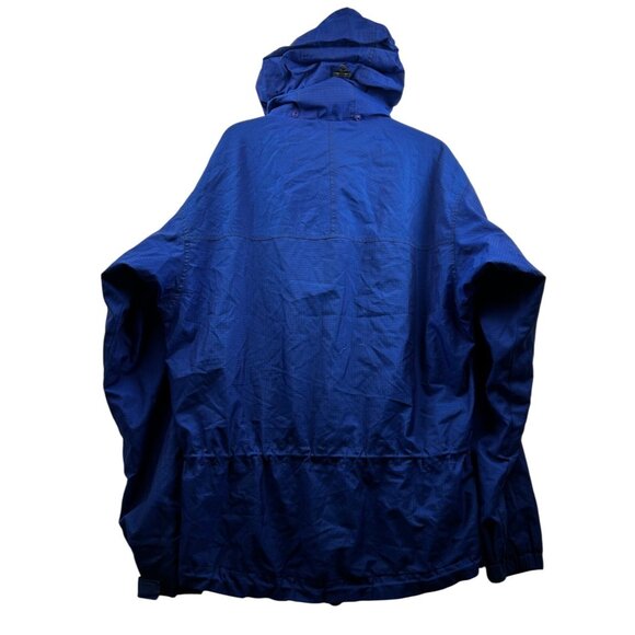 Patagonia Vtg Women’s Blue Ripstop Hooded Jacket Fleece Lined Outdoor Coat Sz SM - Picture 2 of 12